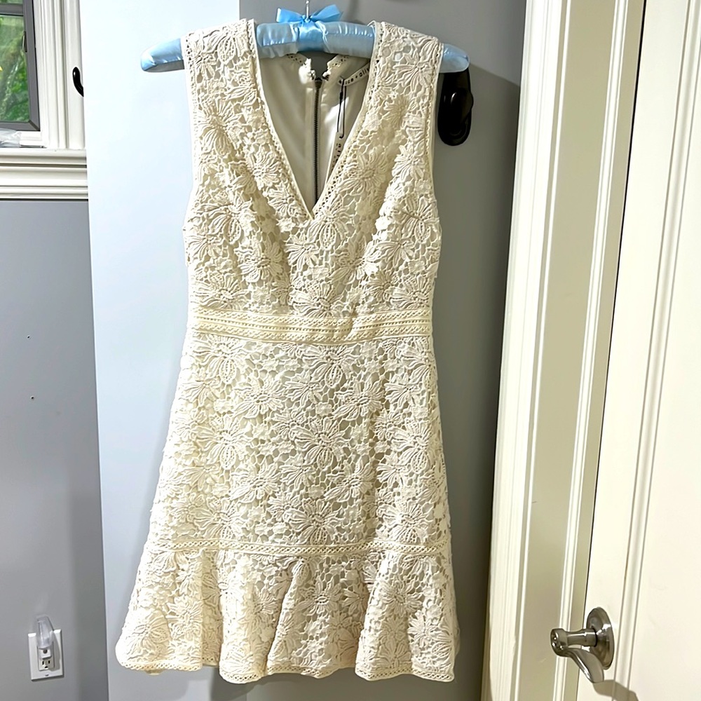 White lace dress